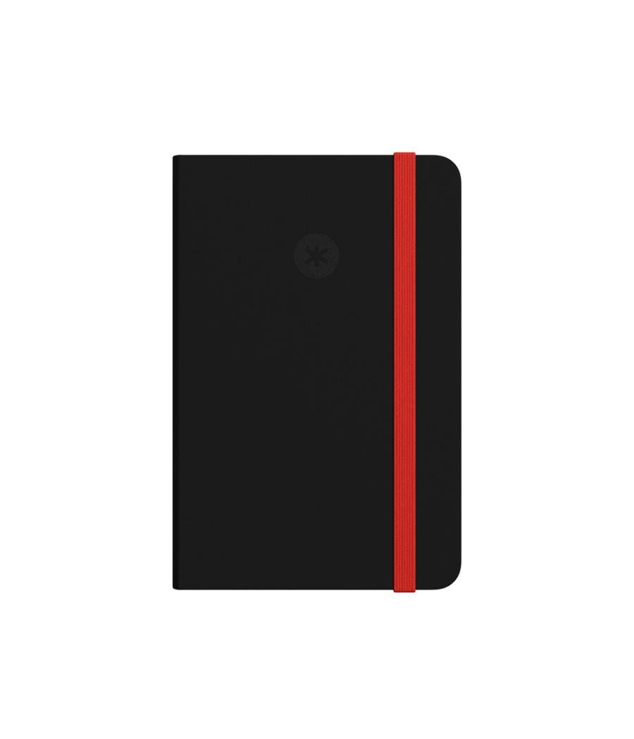 Cuaderno con gomilla antartik notes tapa dura a4 hojas puntos negro y rojo 100 hojas 80 gr fsc