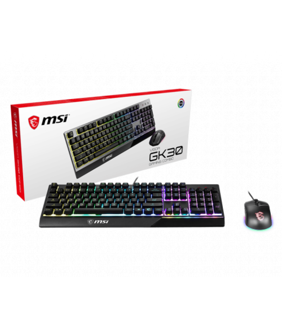 Teclado + raton msi vigor gk30 combo es