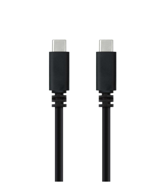 Cable usb 2.0 tipo-c nanocable 10.01.2301-l150/ usb tipo-c macho - usb tipo-c macho/ 480mbps/ 1.5m/ negro