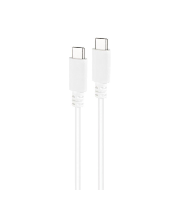 Cable usb 2.0 tipo-c nanocable 10.01.2301-l150-w/ usb tipo-c macho - usb tipo-c macho/ 480mbps/ 1.5m/ blanco