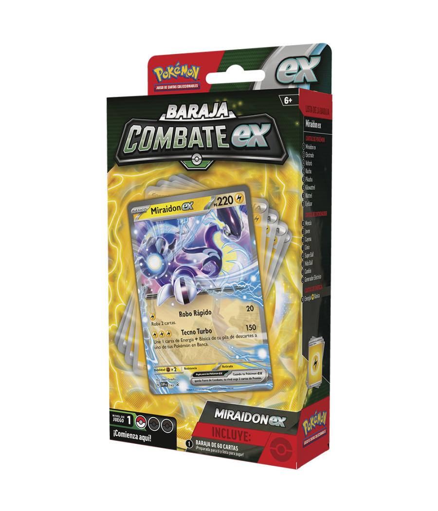 Juego de cartas pokemon tcg july ex battle deck miraidon & victini 1 unidad aleatoria