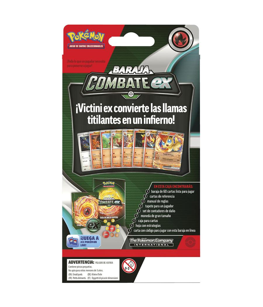 Juego de cartas pokemon tcg july ex battle deck miraidon & victini 1 unidad aleatoria