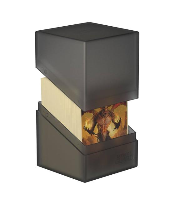 Caja de cartas ultimate guard boulder deck case 100+ tamaño estándar onyx