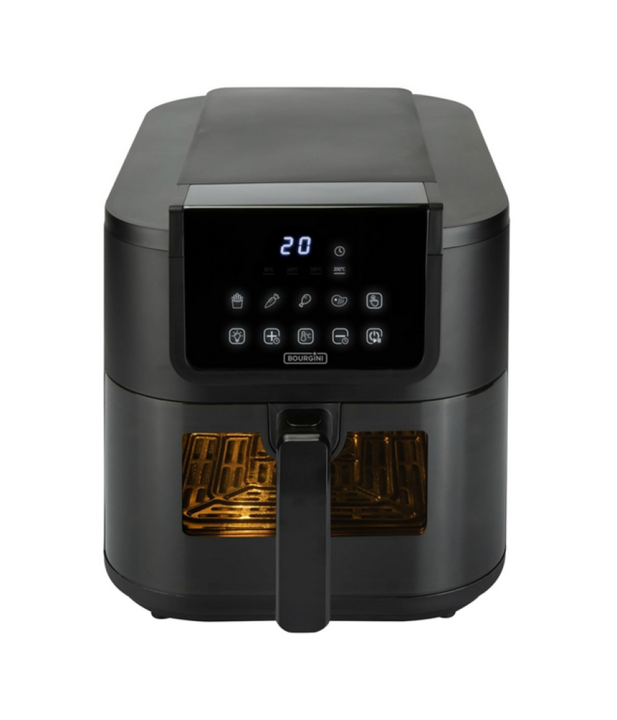 Freidora de aire bourgini airfryer slim ceramica eco 8l 1700w