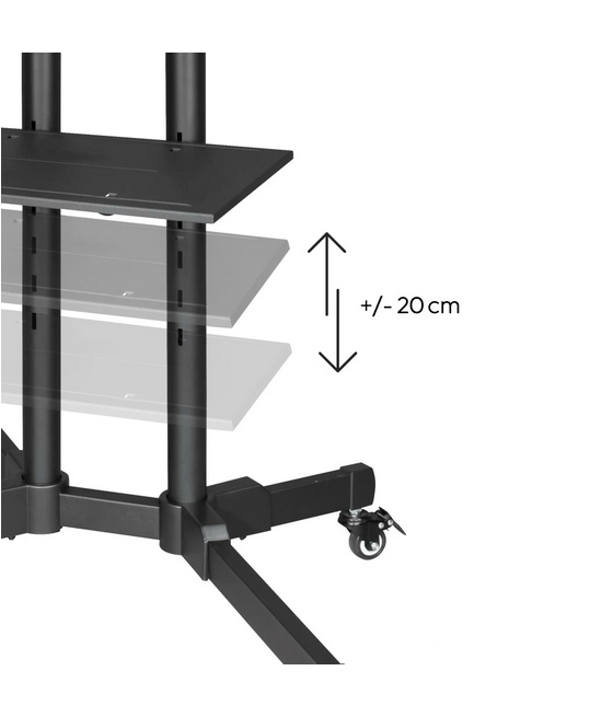 Soporte suelo trolley hama vesa hasta 75pulgadas 600 x 400 max 40kg