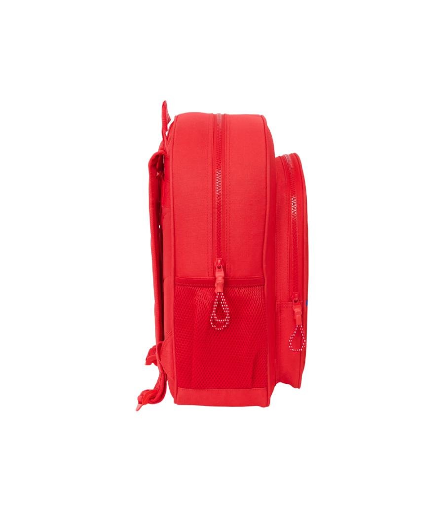 Mochila safta junior adaptable a carro atletico de madrid 380x320x120 mm