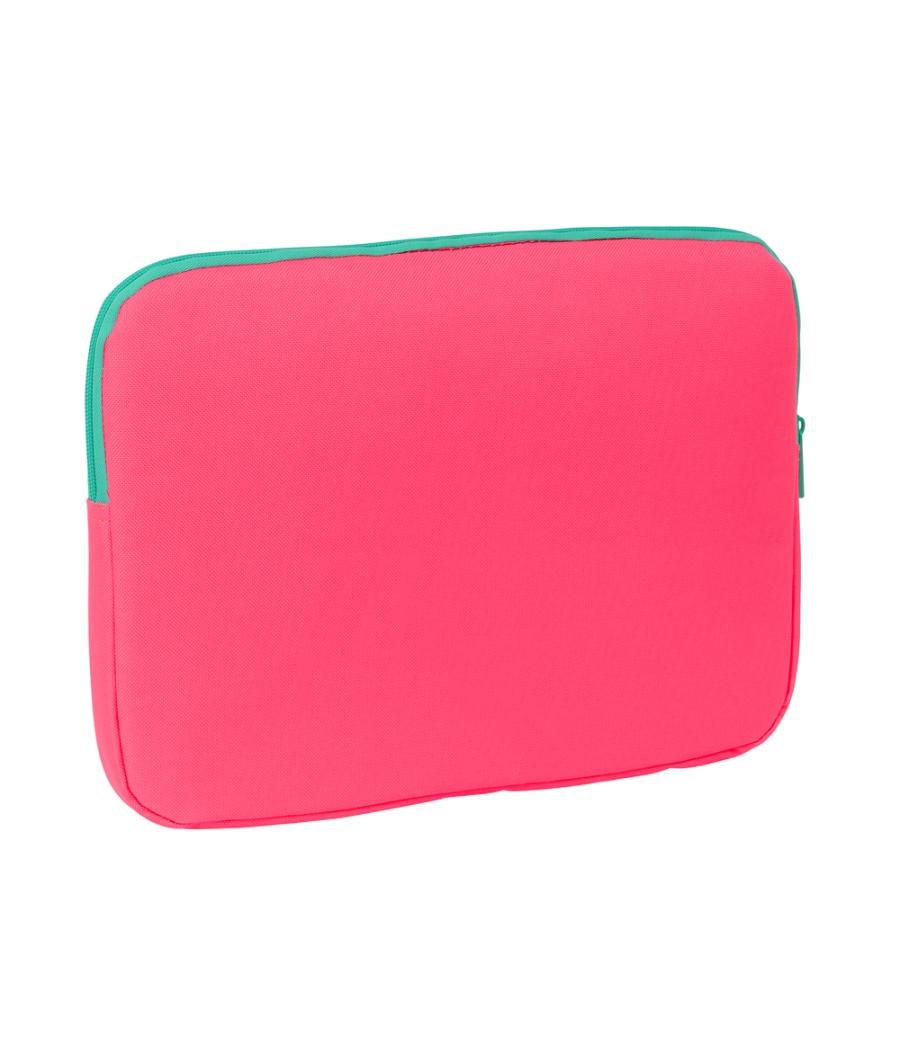 Funda para portatil 14'' safta nait nait rosa flúor 250x340x20 mm