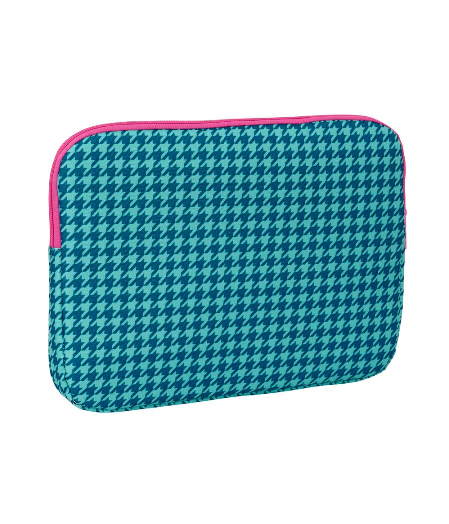 Funda para portatil 14'' safta nait nait pata de gallo verde 250x340x20 mm