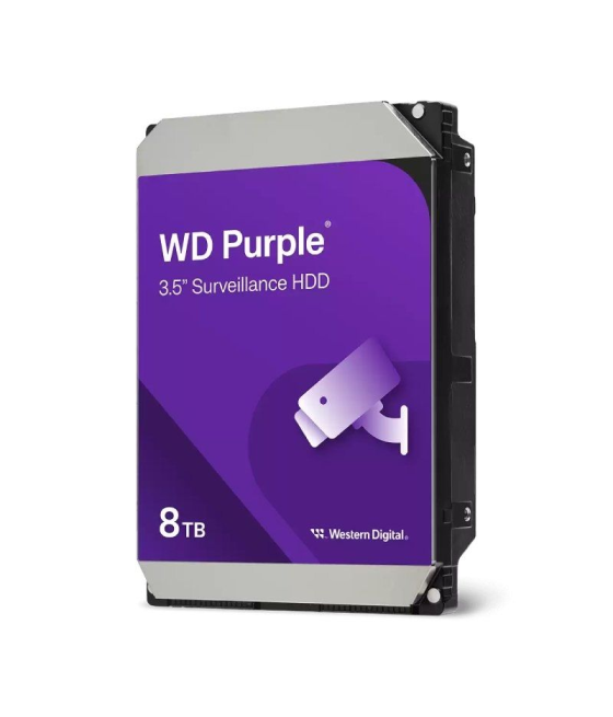 Disco duro western digital wd purple surveillance 8tb/ 3.5'/ sata iii/ 256mb