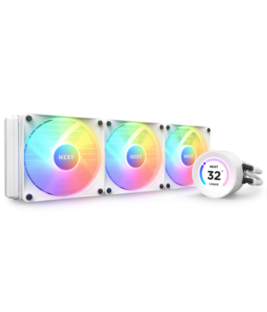 Nzxt kraken elite 360 rgb procesador sistema de refrigeración líquida todo en uno 12 cm blanco 1 pieza(s)