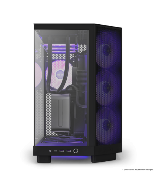 Nzxt h6 air flow midi tower negro