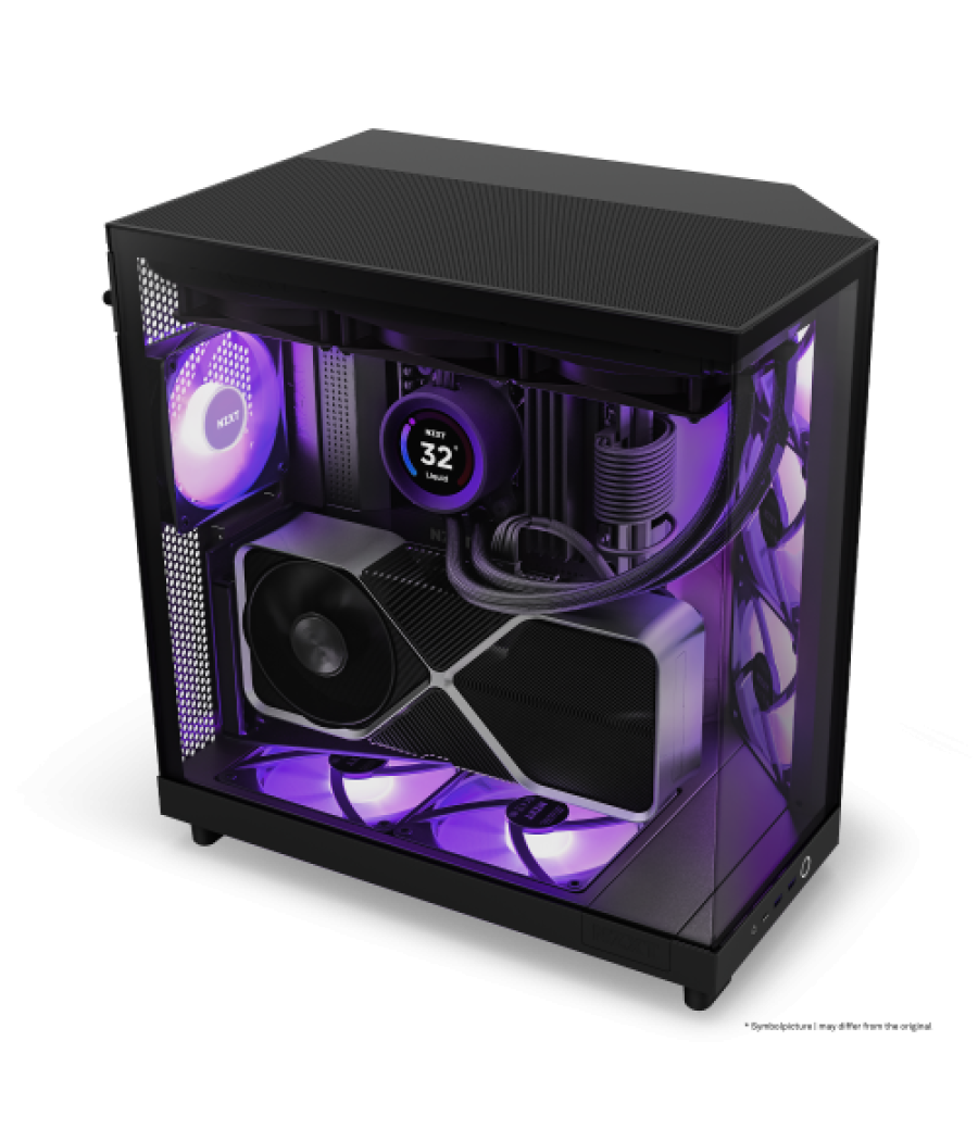 Nzxt h6 air flow midi tower negro