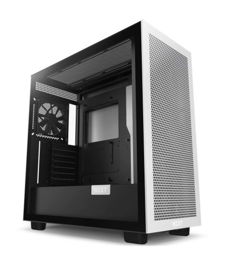 Nzxt h7 flow midi tower negro, blanco