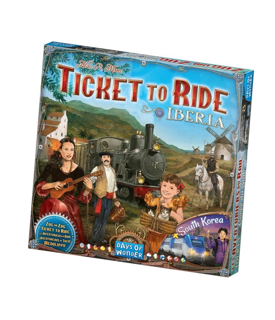 Juego de mesa ¡aventureros al tren! iberia y corea del sur edad recomendada 8 años