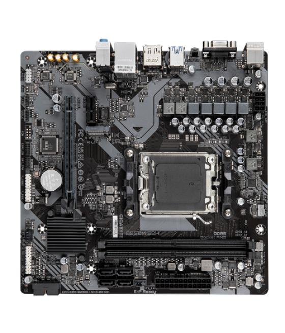 Gigabyte b650m s2h placa base amd b650 zócalo am5 micro atx