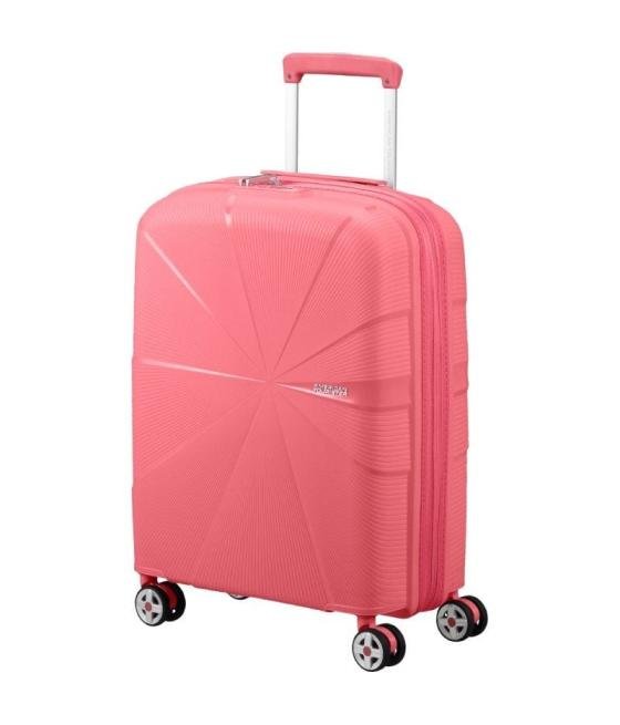 Maleta de cabina american tourister starvibe spinner 55cm/ 55x40x20cm/ 4 ruedas/ coral