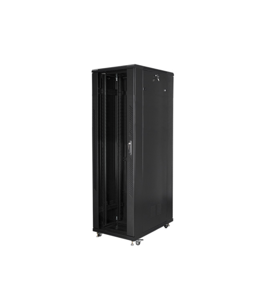 Armario lanberg rack 19" 42u 800x1000 flat pack black negro