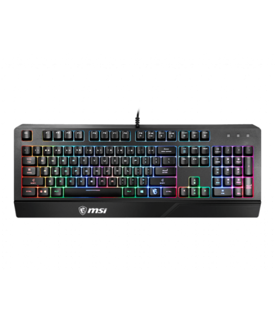 Msi vigor gk20 teclado usb qwerty español negro