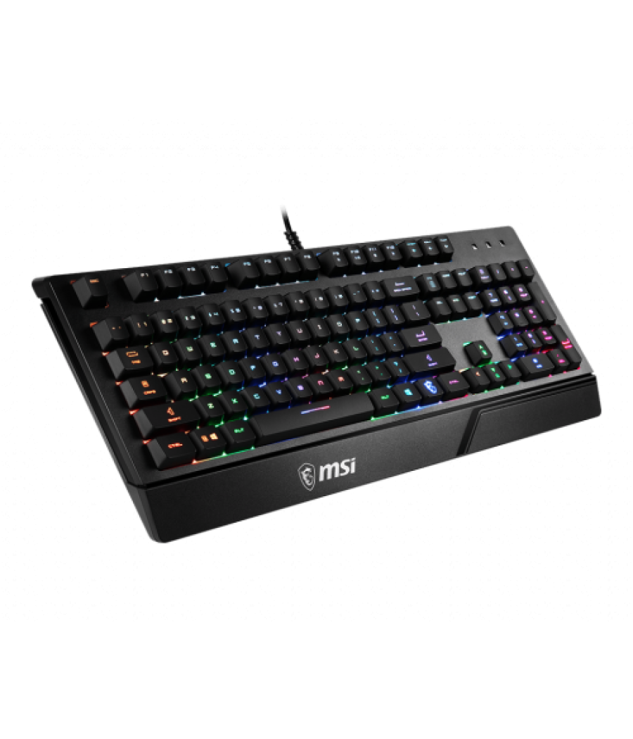 Msi vigor gk20 teclado usb qwerty español negro