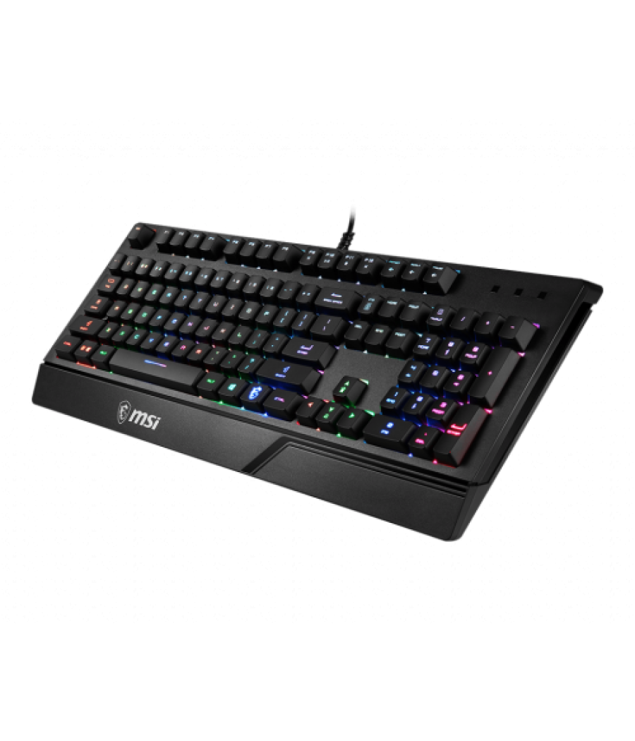 Msi vigor gk20 teclado usb qwerty español negro