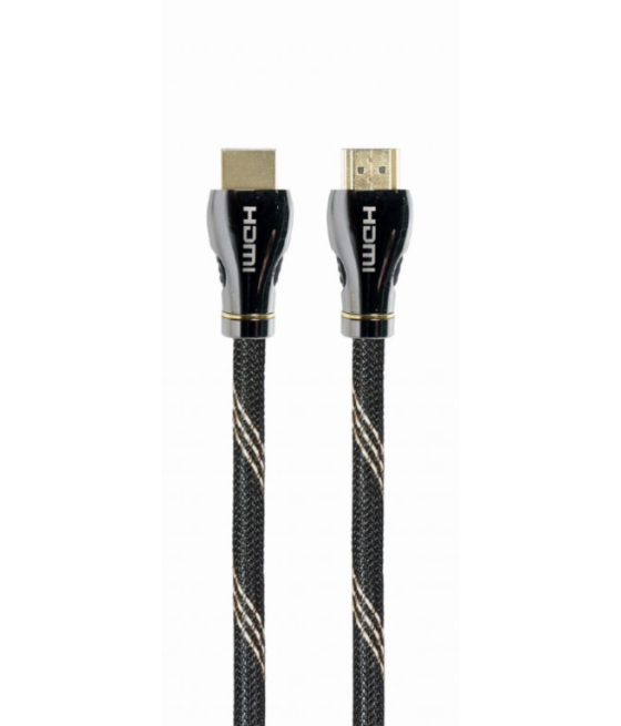 Cable hdmi 2.1 8k 60hz gembird ccbp-hdmi8k-2m premium trenzado ethernet 2m negro