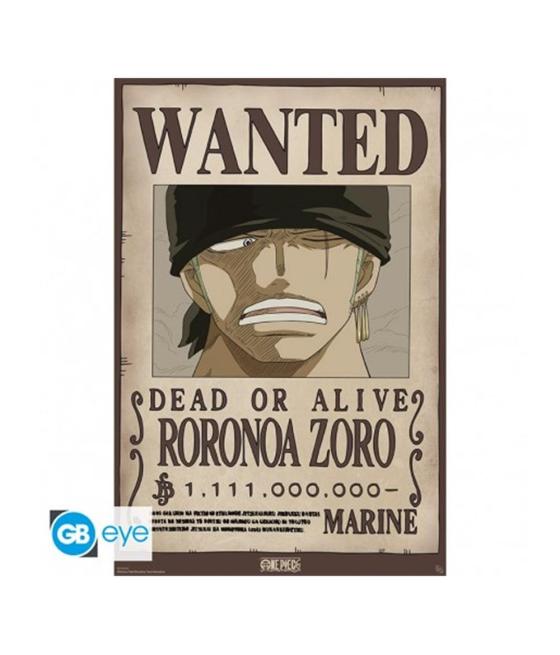 Poster maxi gb eye one piece roronoa zoro 91.5 x 61