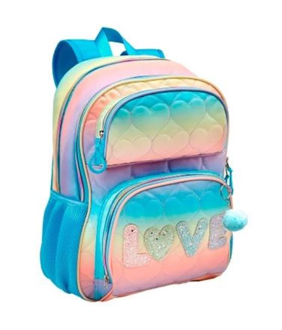 Toybags mochila primaria blin-blin love doble compartimento adaptable a carro