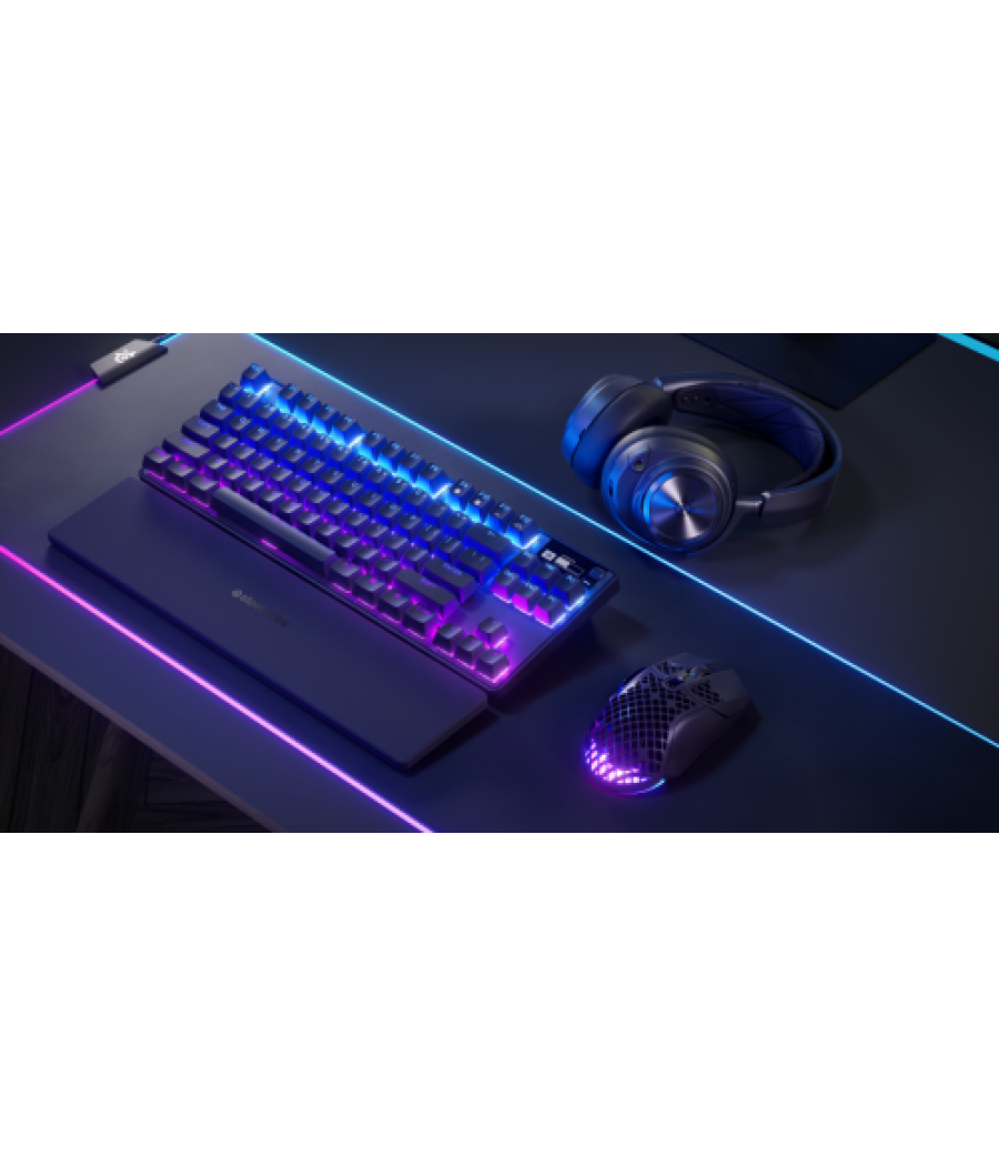 Steelseries apex pro tkl teclado usb + rf wireless + bluetooth qwerty inglés de ee. uu. negro