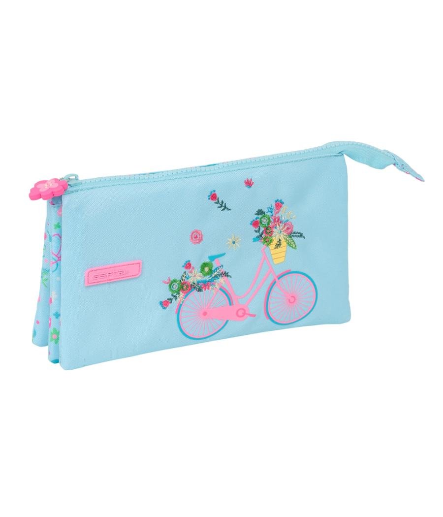 Bolso escolar portatodo safta triple reciclado safta bicicleta 120x220x30 mm