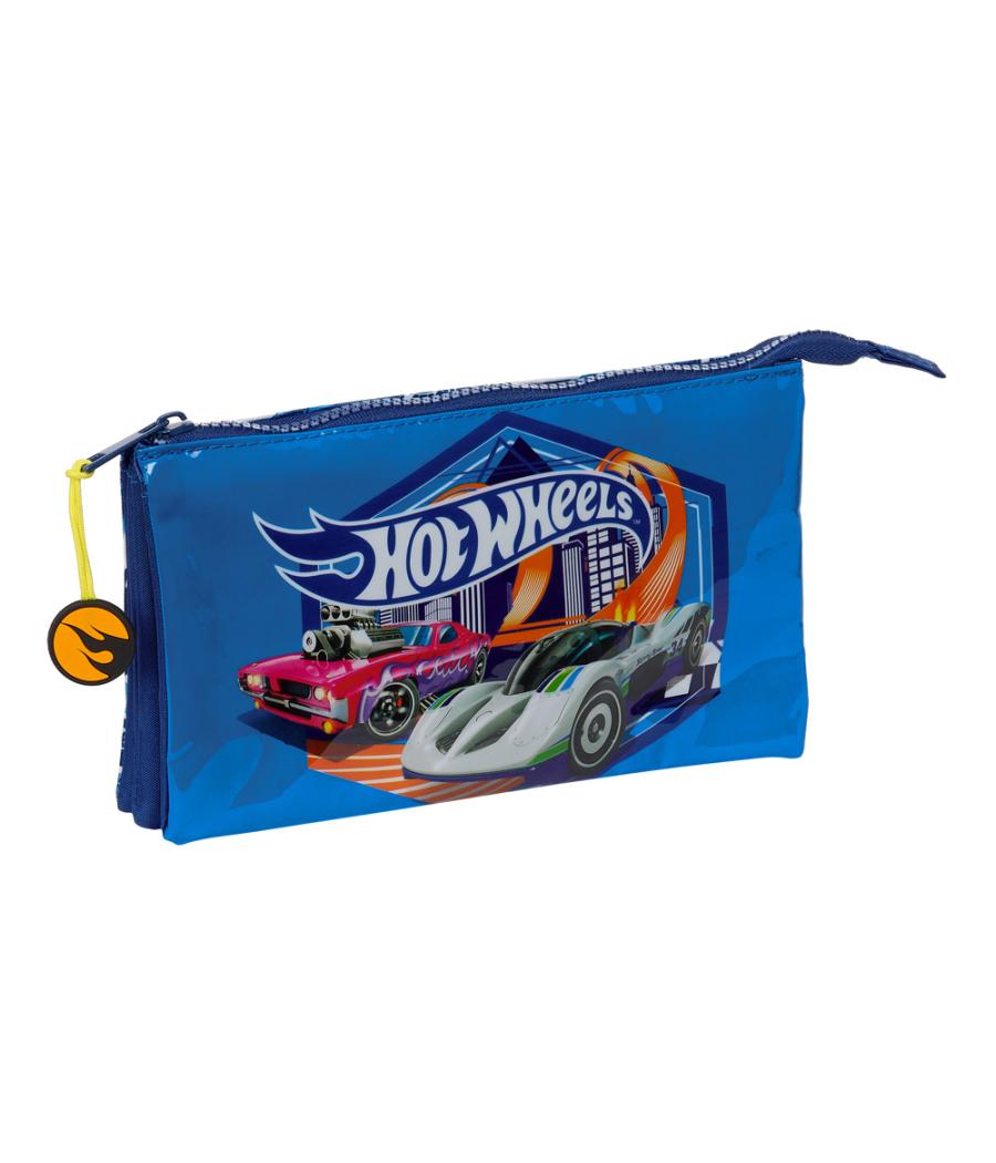 Bolso escolar portatodo safta triple hot wheels sonny 120x220x30 mm