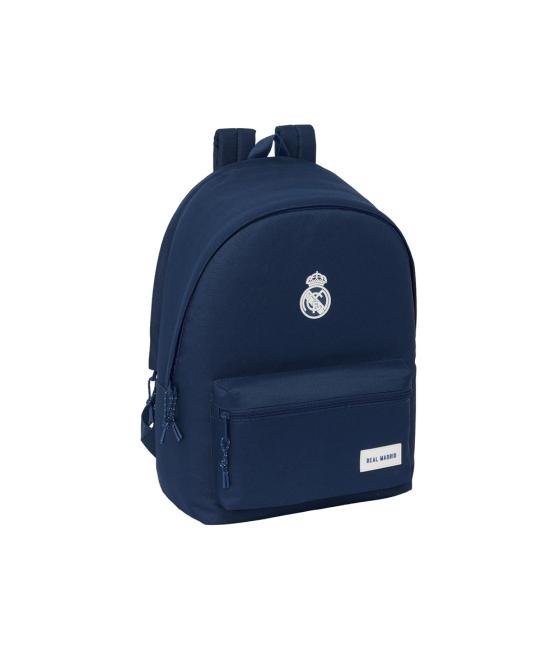 Mochila safta doble para portatil 15,6\" + usb real madrid girl 440x310x180 mm