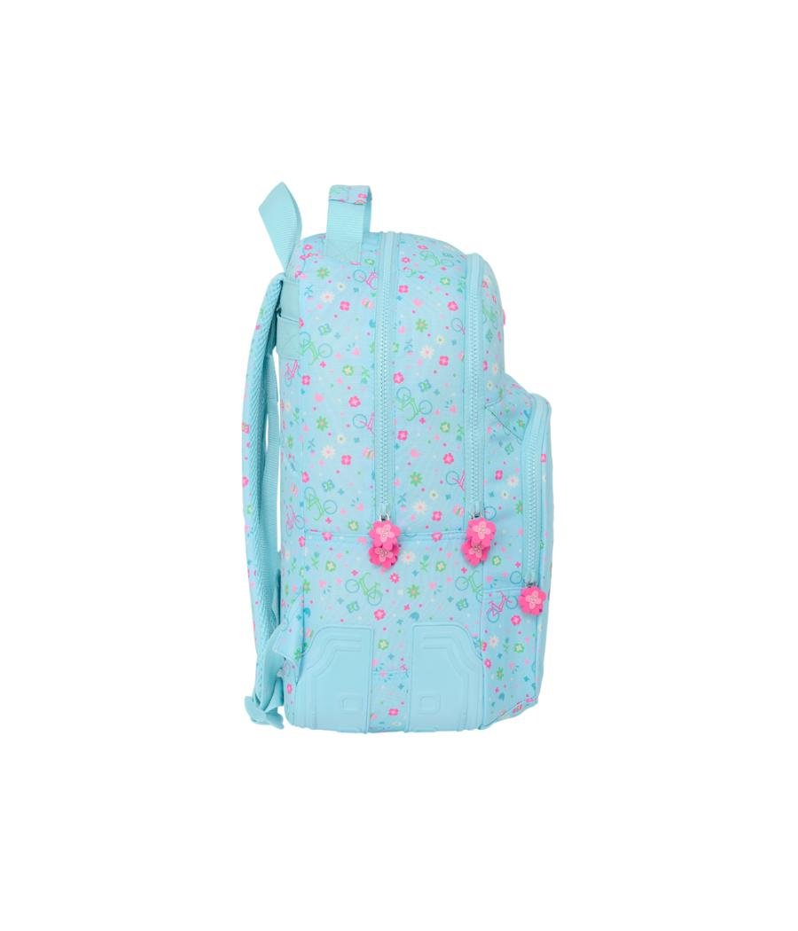 Mochila safta doble con cantóneras adaptable a carro reciclado safta bicicleta 420x320x150 mm