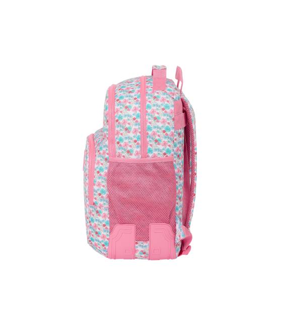 Mochila safta doble con cantóneras adaptable a carro reciclado moos floresistente 420x320x150 mm
