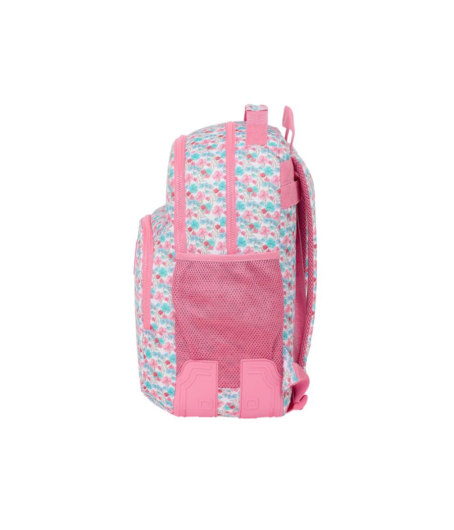 Mochila safta doble con cantóneras adaptable a carro reciclado moos floresistente 420x320x150 mm