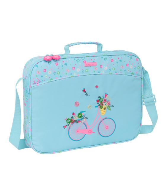 Cartera extraescolar safta resistente reciclada bicicleta 280x380x60 mm