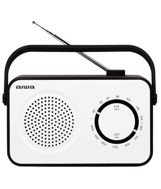 Radio portátil aiwa r-190bw/ 2w/ blanco