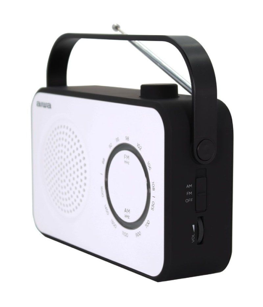 Radio portátil aiwa r-190bw/ 2w/ blanco