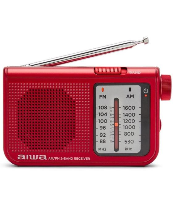 Radio portátil aiwa rs-55rd/ rojo