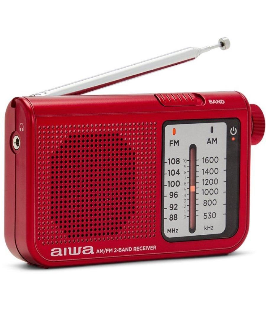 Radio portátil aiwa rs-55rd/ rojo