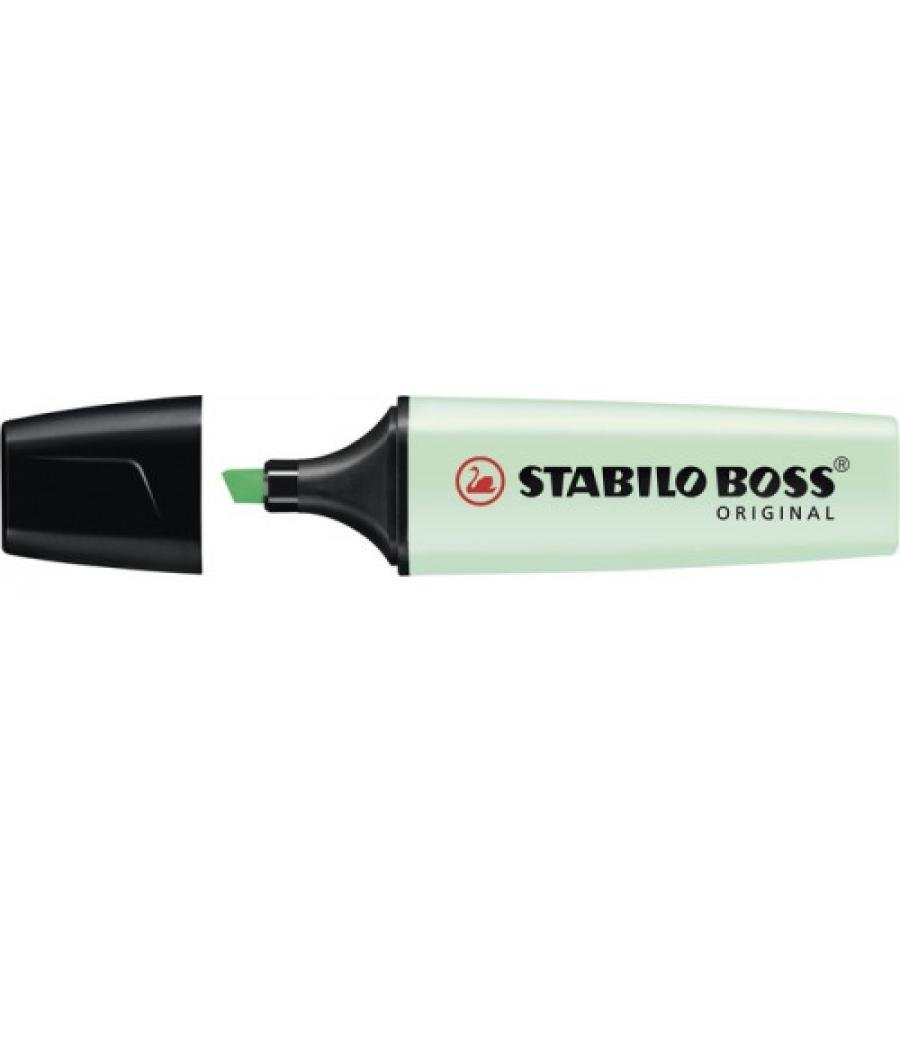 Marcador.fluorescente boss trazo 2/5mm. verde pastel stabilo 70/116