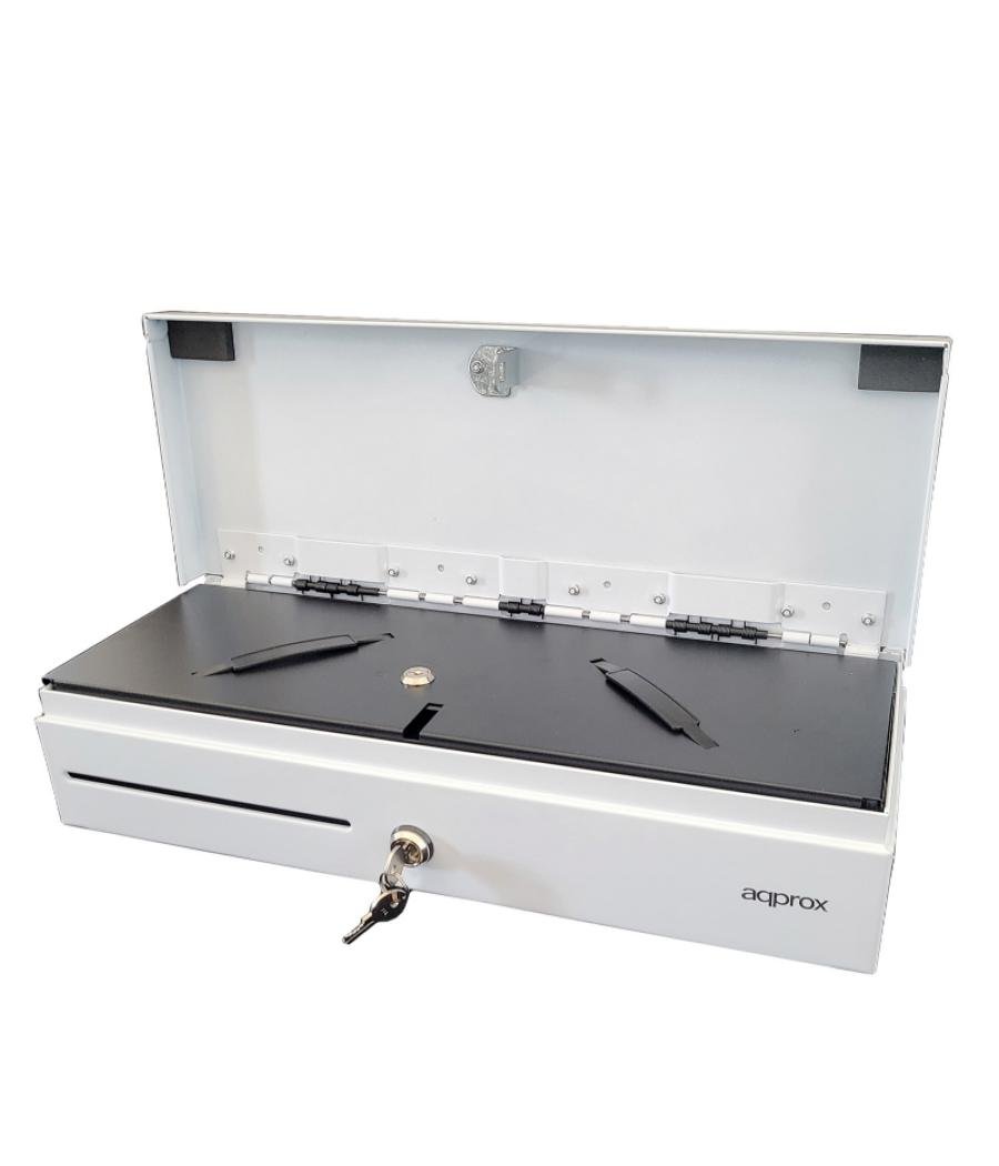 Cajon portamonedas cash02fliptop apertura superior blanco approx