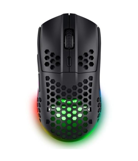 Ratón gaming inalámbrico trust gaming gxt 929 helox/ batería recargable/ hasta 4800 dpi