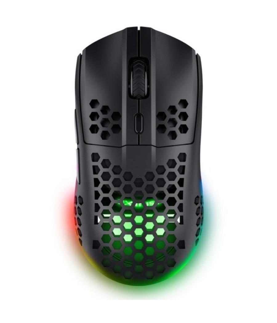 Ratón gaming inalámbrico trust gaming gxt 929 helox/ batería recargable/ hasta 4800 dpi