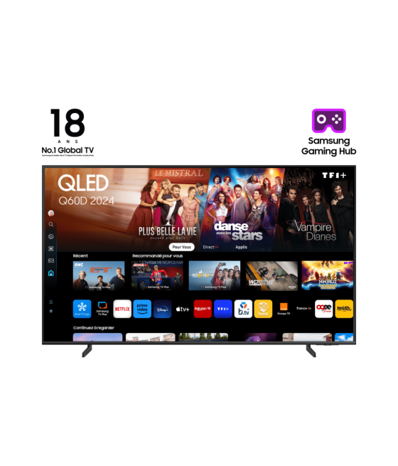 Tv samsung tq43q60dau 43" qled 4k uhd smart tv