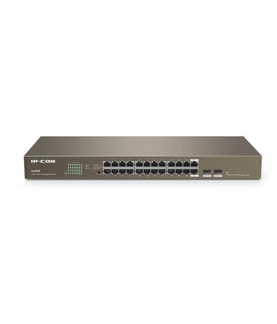 Switch ip - com 24 puertos switch ip - com 24 puertos switch 24p tenda - ipcom 1000 g1024f +2p sfp rack