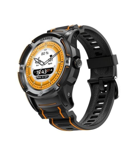 Smartwatch hammer watch plus/ notificaciones/ frecuencia cardíaca/ gps/ negro