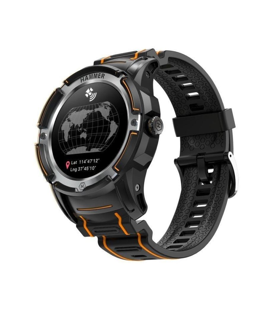 Smartwatch hammer watch plus/ notificaciones/ frecuencia cardíaca/ gps/ negro