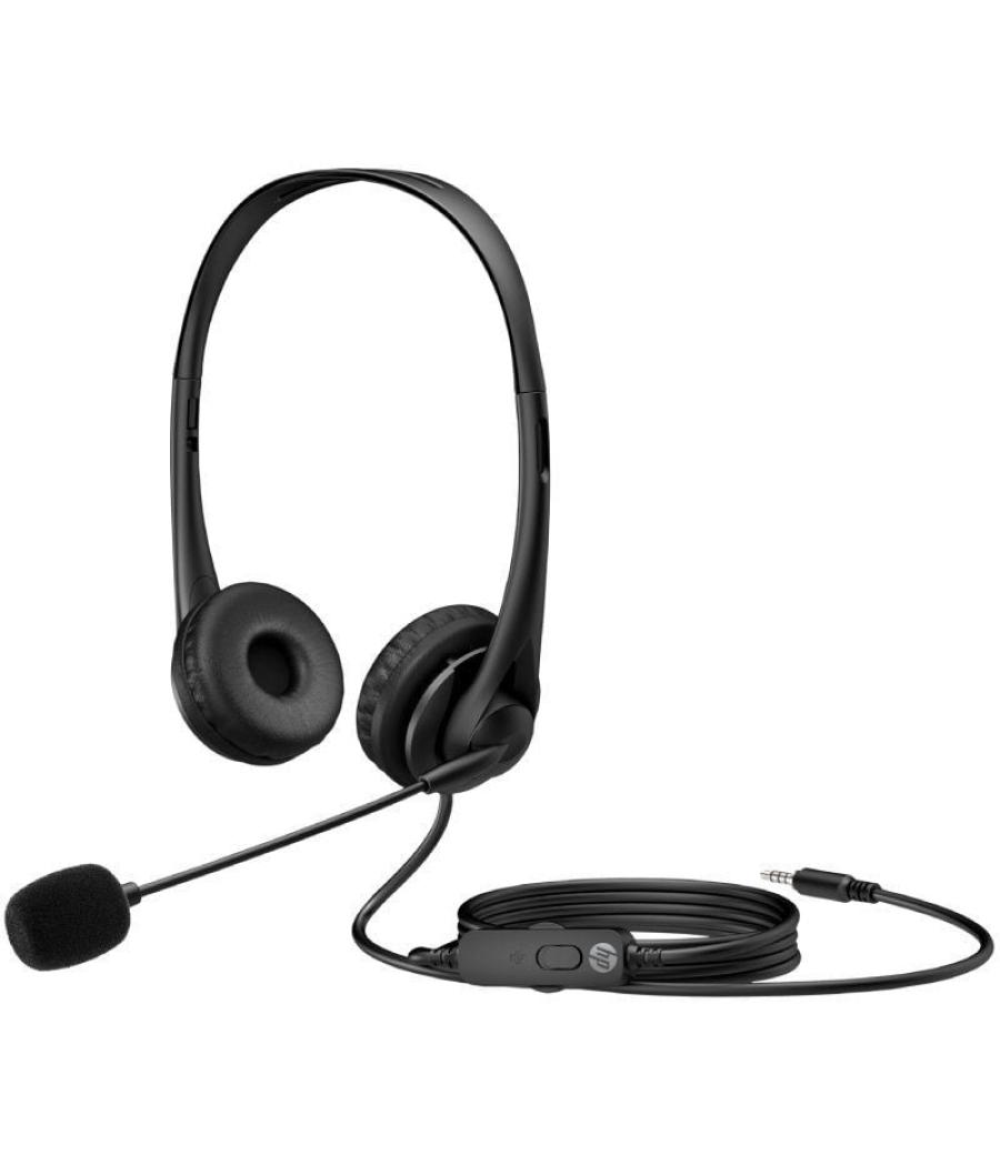 Auriculares hp g2/ con micrófono/ jack 3.5/ negros