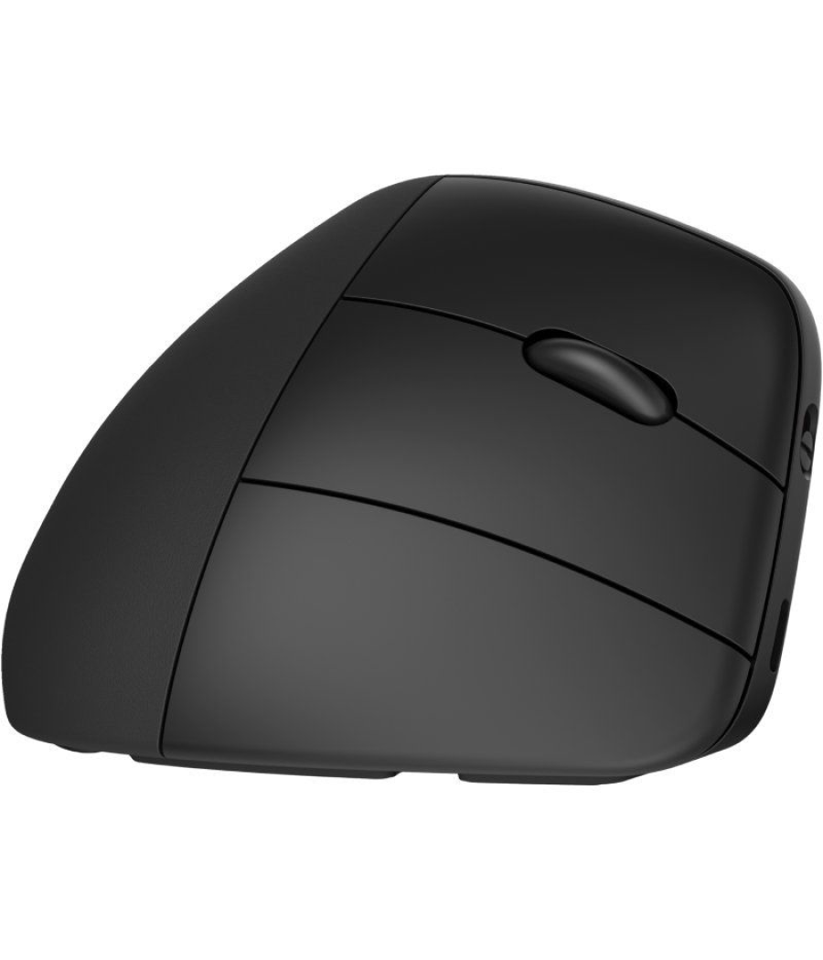 Ratón ergonómico inalámbrico por bluetooth/ 2.4ghz hp 925/ batería recargable/ hasta 1200 dpi/ negro