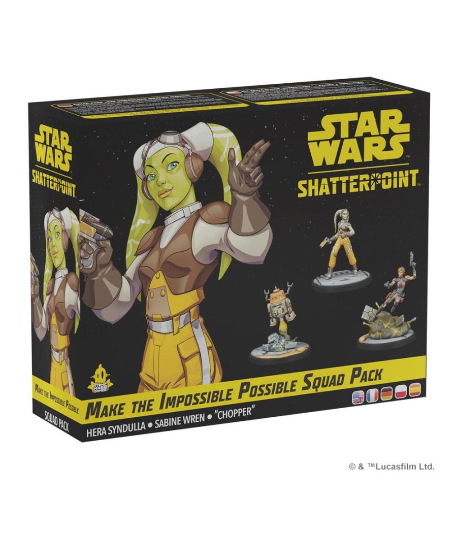 Juego de mesa star war shatterpoint make the impossible possible squad pack edad recomendada 14 años